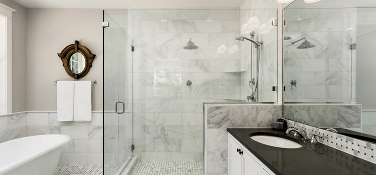 bathroom shower door installation in Diamond Springs