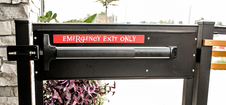 emergency push bar installation in Diamond Springs